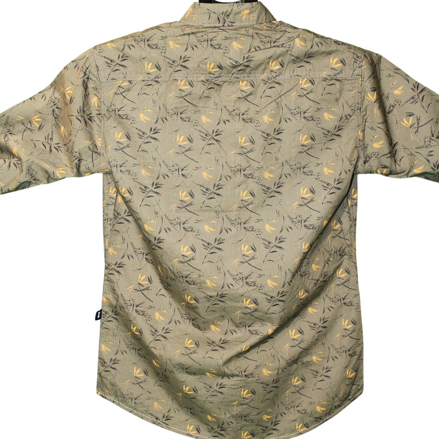 Tropical Print Button Shirt