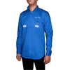 Blue Graphic Printed Long Sleeve Shirt for Men