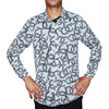Floral Print Button-Up Shirt - White
