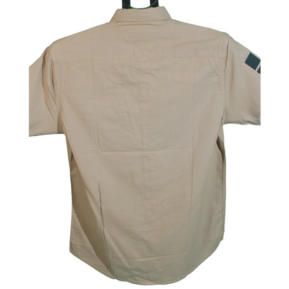 Light Pink Graphic Print Long Sleeve Shirt for Men