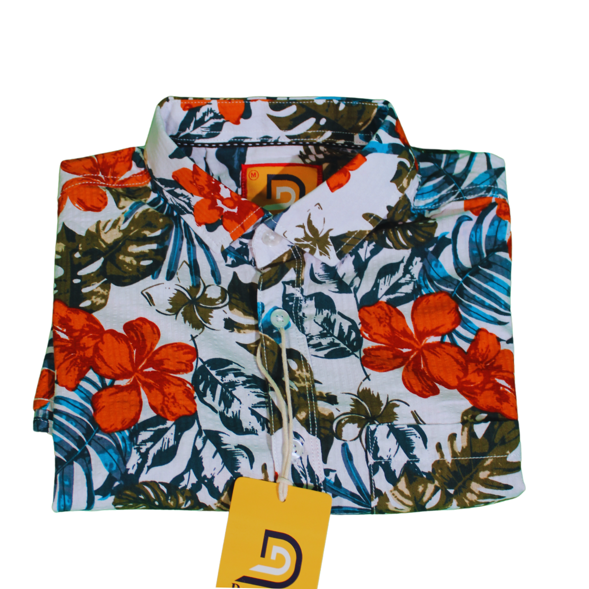 Tropical Floral Long Sleeve Shirt for Men