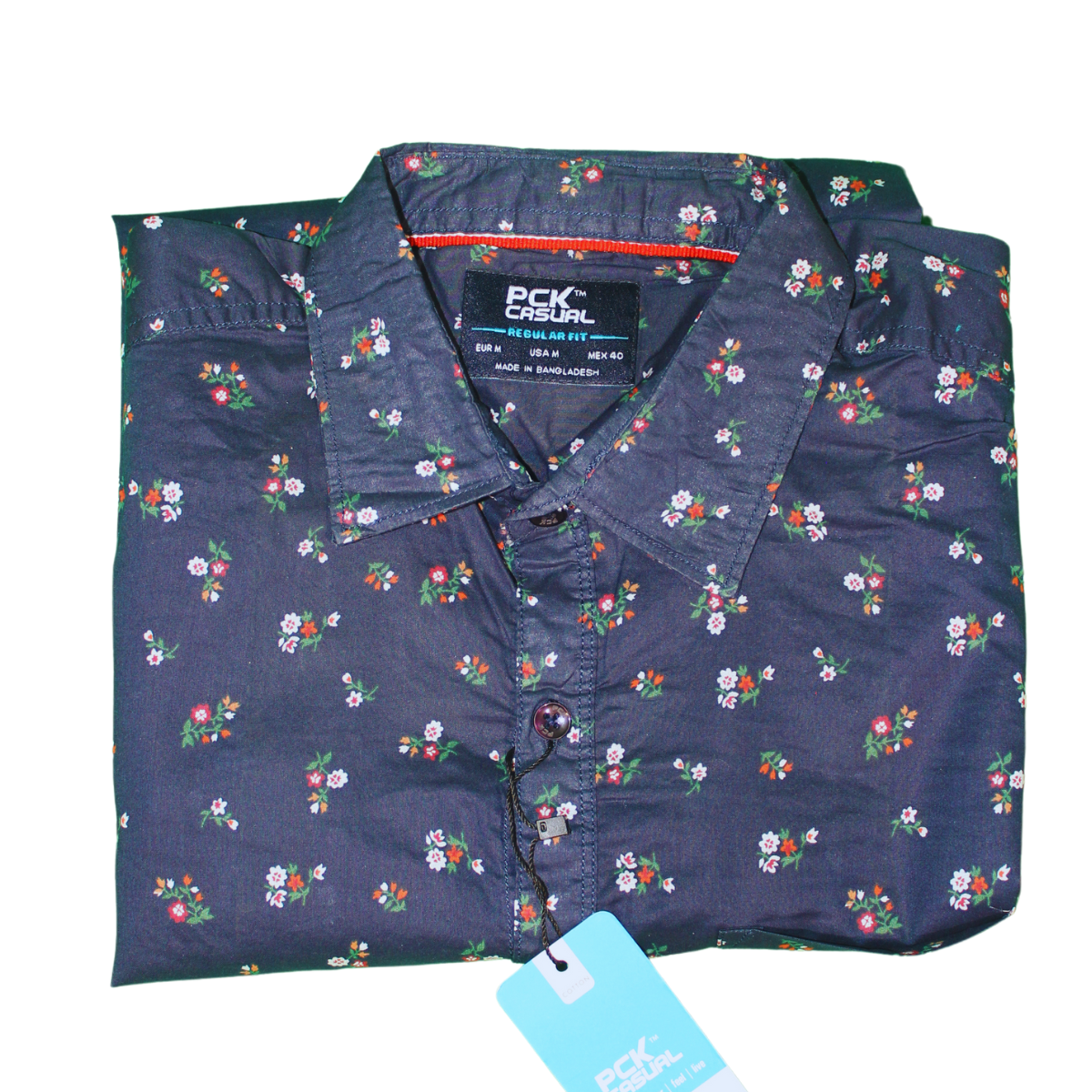 Dark Floral Printed Long Sleeve Shirt for Men