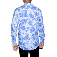 Blue Floral Shirt