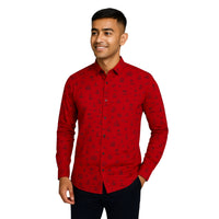 Red Casual Button