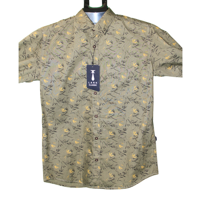Tropical Print Button Shirt