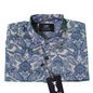 Blue Paisley Print Button Shirt